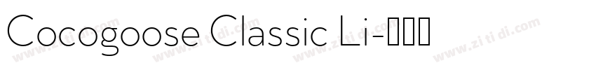Cocogoose Classic Li字体转换